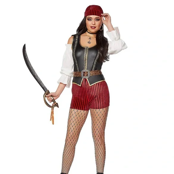 chinese dress ladies Shipwrecked - Pirate - Brown/Cream - Costume - Women main image 0